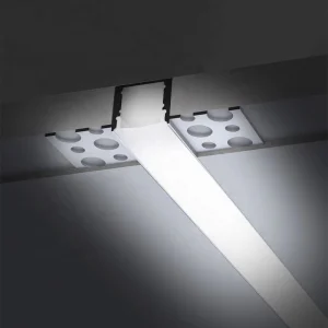 57X15.4Mm LED Wall Mounted Recessed Aluminum Track Housing Line LED Profiles For Wall Wash Light With 12Mm LED Strip