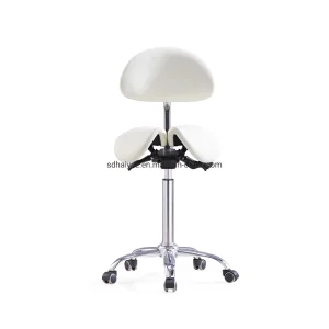 Ergonomic Medical Saddle Dental Docotor Stool with Backrest