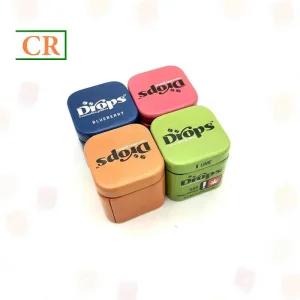 OEM Small Child Resistant Tin Cube for Mints