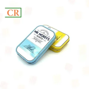 OEM 4" Hinged Rectangular Tin Box for Mints Packaging Manufacturer, Manufacturers
