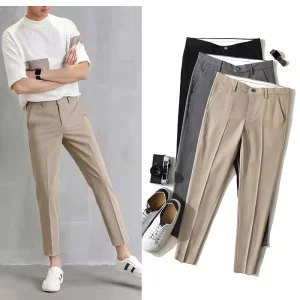 Calças casuais slim confortáveis para homens para um estilo casual elegante