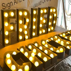 High-Quality Customizable Large Logo Marquee Sign Supplier, Manufacturer