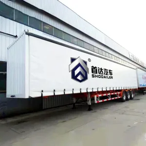 Durable side curtain semi trailer