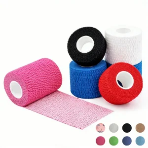 Premium Elastic Adhesive Bandage Hook Grip Tape Stretchy Cotton Thumb Tape Sport Tape for Weightlifting, Powerlifting &amp; Cross-Training