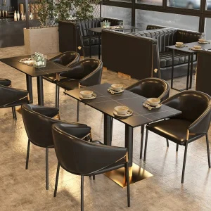 Customizable Comfy Commercial Hotel Cafe Fast Food Restaurant and bar Furniture Fancy Restaurant Booth Sofa Chair and Table Sets