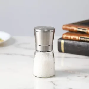 Custom  ODM 170ml Stainless Steel Manual Pepper Grinder with Ceramic Burr Supplier, Service