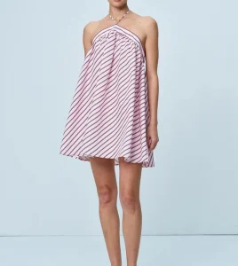 Vestido de rayas de lujo casual sexy