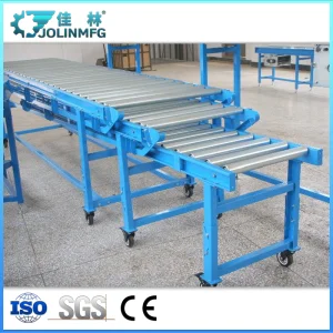 Powered Telescopic Expandable Box Roller Conveyor Line Conveyor System