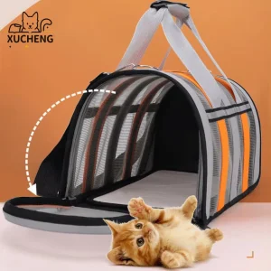 Wholesale Solid Portable Foldable Cat Pet Carrier Backpack Bag