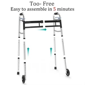 Senior Walking Aid with Wheels for Enhanced Stability and Support
