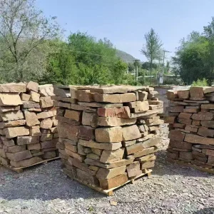 Dry Stacked Fieldstone Wall Decoration Natural Stone for Retaining Wall Construction