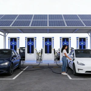 Campus 60kw EV Charger Ocpp 120kw Student Eco EV Charger UL CE