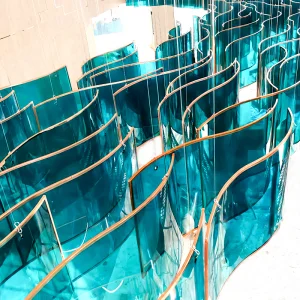 Luxury Custom S-Curve Crystal Chandelier