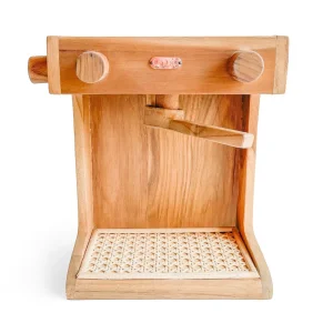 Handmade Eco-Friendly Wood Rattan Barista Toy Educational Kitchen &amp; Food Toys for Children Wholesale Nice Price From Vietnam