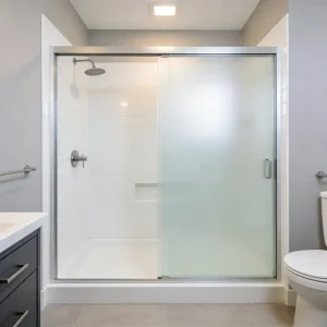 Moisture-Proof Frosted Glass Bathroom Sliding Partition Door