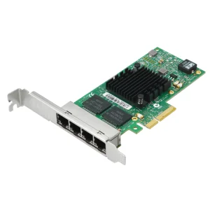 Intel Inter 1350 T4 2/4 Port PCI Internal Wired 1GbE/100Mb/10Mb Network Interface Card for Server with 3-Year Warranty Stock