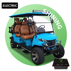 Shining 6 Seat 72v Lithium Battery Eec Approved Street Legal Golf Carts