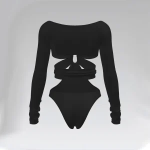 Premium Custom Curvy-Friendly One-Piece Swimsuit with Strategic Cutouts &amp; Ruched Detailing for Beach Resort &amp; Boutique Retailers