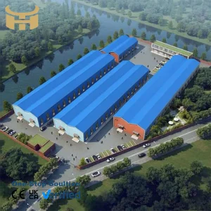 Ready Made 1000 Square Meter Prefab Steel Structure Warehouse Sandwich Panel Office Workshop