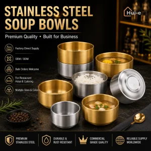 Stainless Steel Korean Soup Bowl