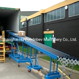 Gravity Flexible Expandable Unloading Full Automatic Roller Conveyor From Container
