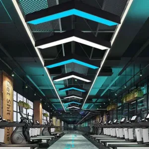 Custom V-Shaped Commercial Chandelier