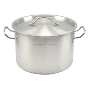 03 Style Stainless Steel Kitchen Equipment Steamer Induction Stock Pot with Sandwich Bottom