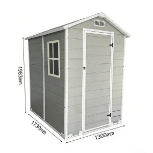 Garden Plastic Outdoor Storage Shed With Floor Patio Shed With Window And Lockable Door Eco-Friendly