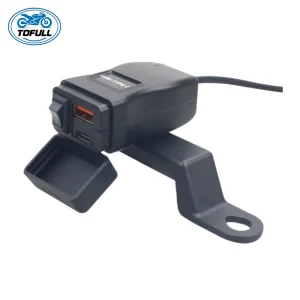 Motorcycle Parts USB Waterproof Motorcycle USB Charger Ports Motorbike USB-C Phone Charger