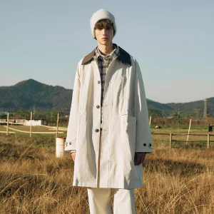 Classic Men's MID Length Trench: Stylish Business Attire