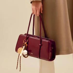Women's Spacious Multi-Pocket Fashionable Shoulder Bag &amp; Crossbody Handbag with Zip Closure
