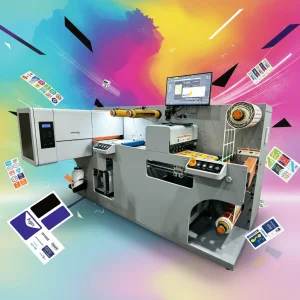 Nexus 350J Digital Adhesive Roll Paper Label Printing Machine Label Printer Die Cutting Machine With Slitter
