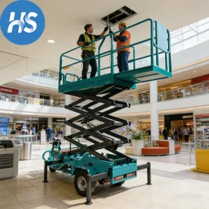 Electric Hydraulic Car Mounted 4m 500kg Platform Scissor Lift for Vehicle Inspection Service