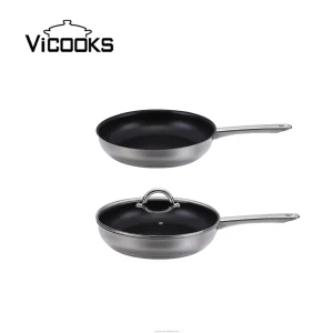Stainless Steel Nonstick Cookware Set | Induction Compatible | Even Heat for Perfect Cooking