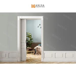 Wanjia High Quality Modern Wooden Room Pocket Interior Pocket Door