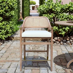 HLM105 Rattan High-Back Bar Stool
