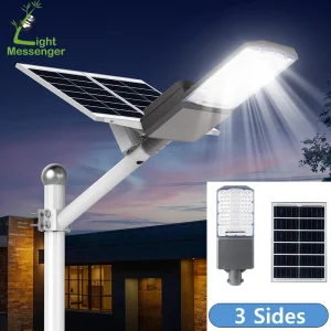 Light Messenger Good Price Aluminum Waterproof Solar Security Flood Street Light Outdoor with Motion Sensor