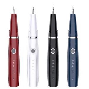 Ultrasonic Electric Teeth Whitening Kit Plastic Dental Descaler Cleaner with Sonic Vibration for Plaque Tartar Calculus Removal