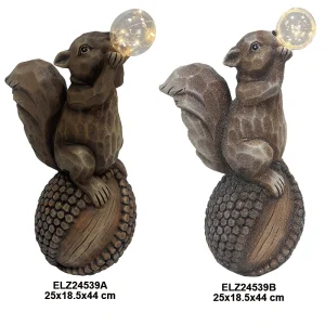 China Fiber Clay Squirrel Statues