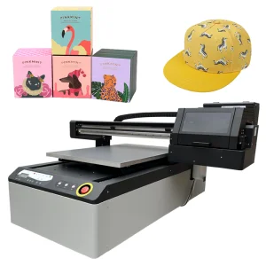 A1 Flatbed Printer 6090 UV Print Digital 3D Embossed Ceramic Glass Printing Machine with 2PCS XP600