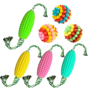 Durable TPR Corn Stick Toy for Pet Dogs