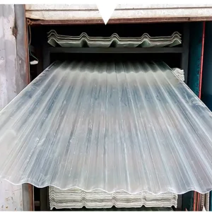 UV Resistant Fiberglass Roof Tile Durable Lightweight Outdoor Teja De Panel Solar FRP UPVC Corrugated Sheet Telha De PVC for Hotel, Mall, Park, Workshop