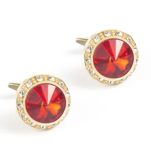 OEM Fashion Round Shaped Black Golden Custom Stone Gold Plated Cufflinks For Men Shirt CS0077-GR Manufacturer, Supplier