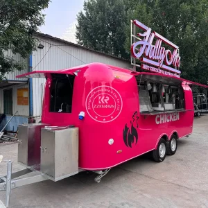 Multi Functional Catering Cart Stainless Steel Catering Trailer Concession Stand Trailer Mobile Kitchen