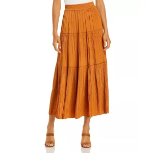 Wholesale High Quality Pleated Chiffon Maxi Skirt