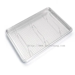 Premium Non-Stick Aluminum Cookie Baking Pan with Cooling Rack