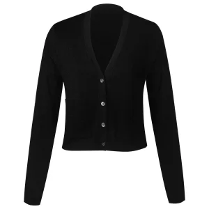 Women's Winter Wool Cardigan Soft Breathable Quick-Dry V-Neck Collar Buttoned Loose Fit Knitted Front Casual Cardigan