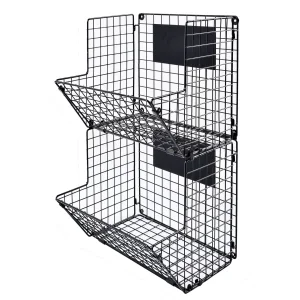 Wall Mounted Shelving Metal Wire Kitchen Vegetable or Fruit Storage Rack