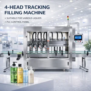 Full Automatic Liquid Filling Machine PLC Controlled Automatic Quantitative Precision Filling 304 Stainless Steel