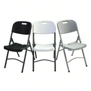 Plastic Durable Folding Home Office Chairs Portable Lightweight Modern Stackable Waterproof Indoor Outdoor for Events